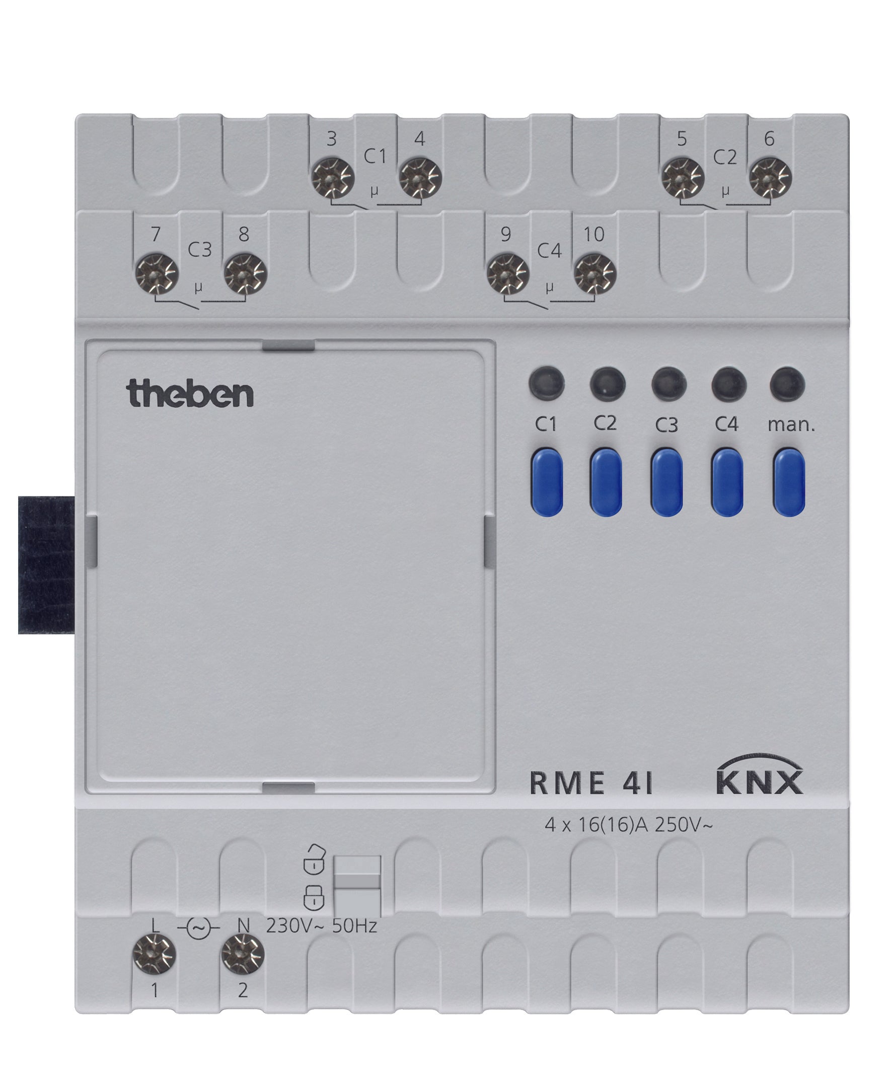 THEBEN KNX Schaltaktor 4-fach, C-Last, Erweiterungsgerät THEBEN KNX Schaltaktor 4-fach, C-Last, Erweiterungsgerät
